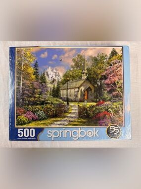 Dominic Davison 500 Piece Landscape Puzzle Mountain View Chapel Ages 8+ NEW